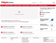 Tablet Screenshot of pelgrimservice.nl